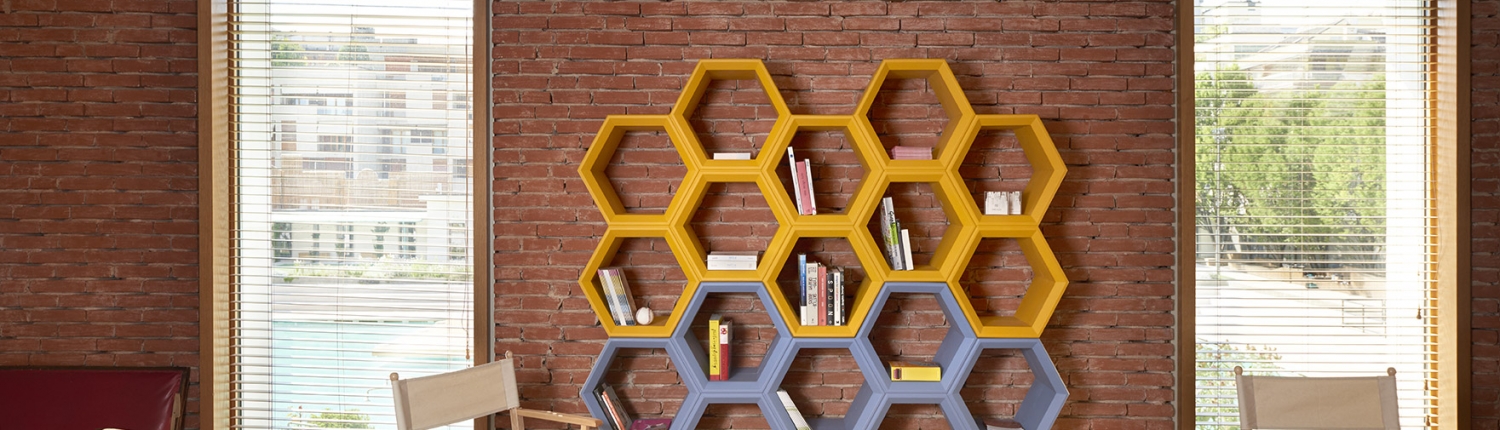 bookcase hexa 1