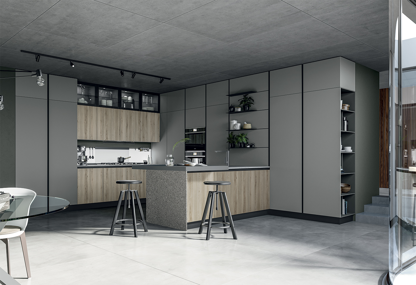 composizione cucina di design round arredo3 composizione cucina di design round arredo3