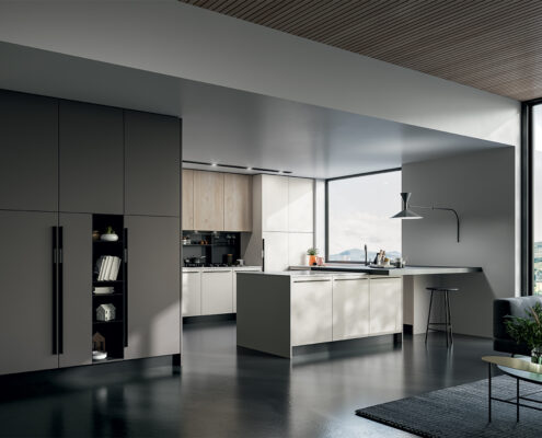 cucina di design con isola round arredo3