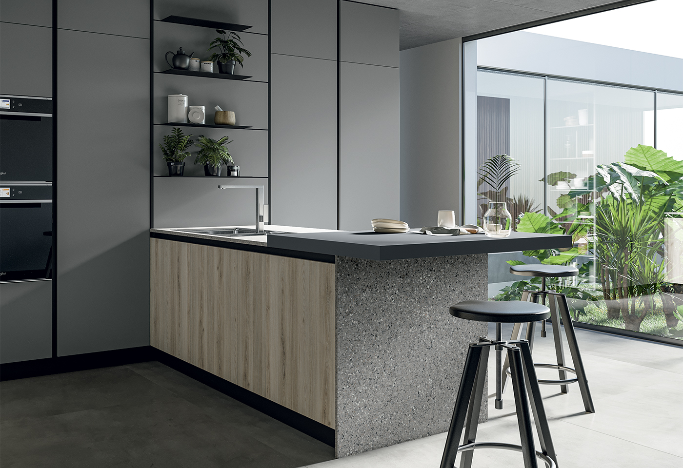 dettaglio piano top cucina round arredo3 dettaglio piano top cucina round arredo3