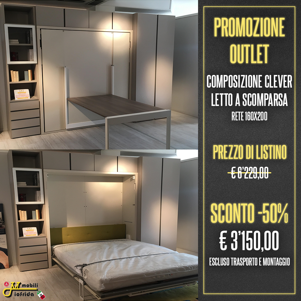 Composizione Clever letto a scomparsa Composizione Clever letto a scomparsa
