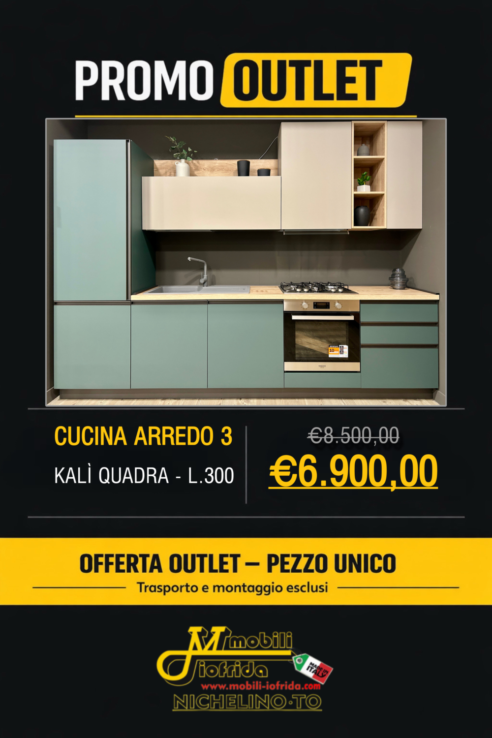 CUCINA COMPLETA DI ELETTRODOMESTICI